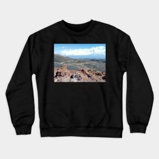 Etna street panorama Crewneck Sweatshirt